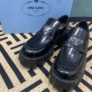 Prada Women's Black Loafers
